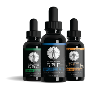 The POWERLINE BUNDLE - 3 Full-Spectrum CBD Tinctures